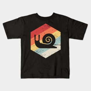 Retro Vintage Snail Icon Kids T-Shirt